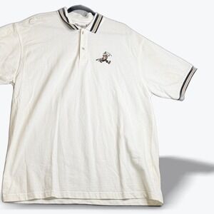 1990s Walt‎ Disney World Goofy Golf Polo Shirt Vintage Mens XXL Embroidered Trim